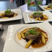 Braten mit Vanille-Schupfnudeln