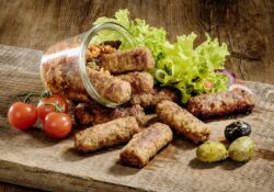 ‘Balkan rolls’, mincemeat rolls made with pork,